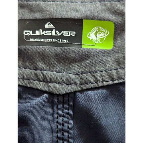 Quiksilver Men's Blue Solid Drawstrings Water Repellent Board Shorts Size 29 Wai - Picture 2 of 7